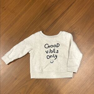 Garanimals Light Gray Sweatshirt - Good Vibes Only